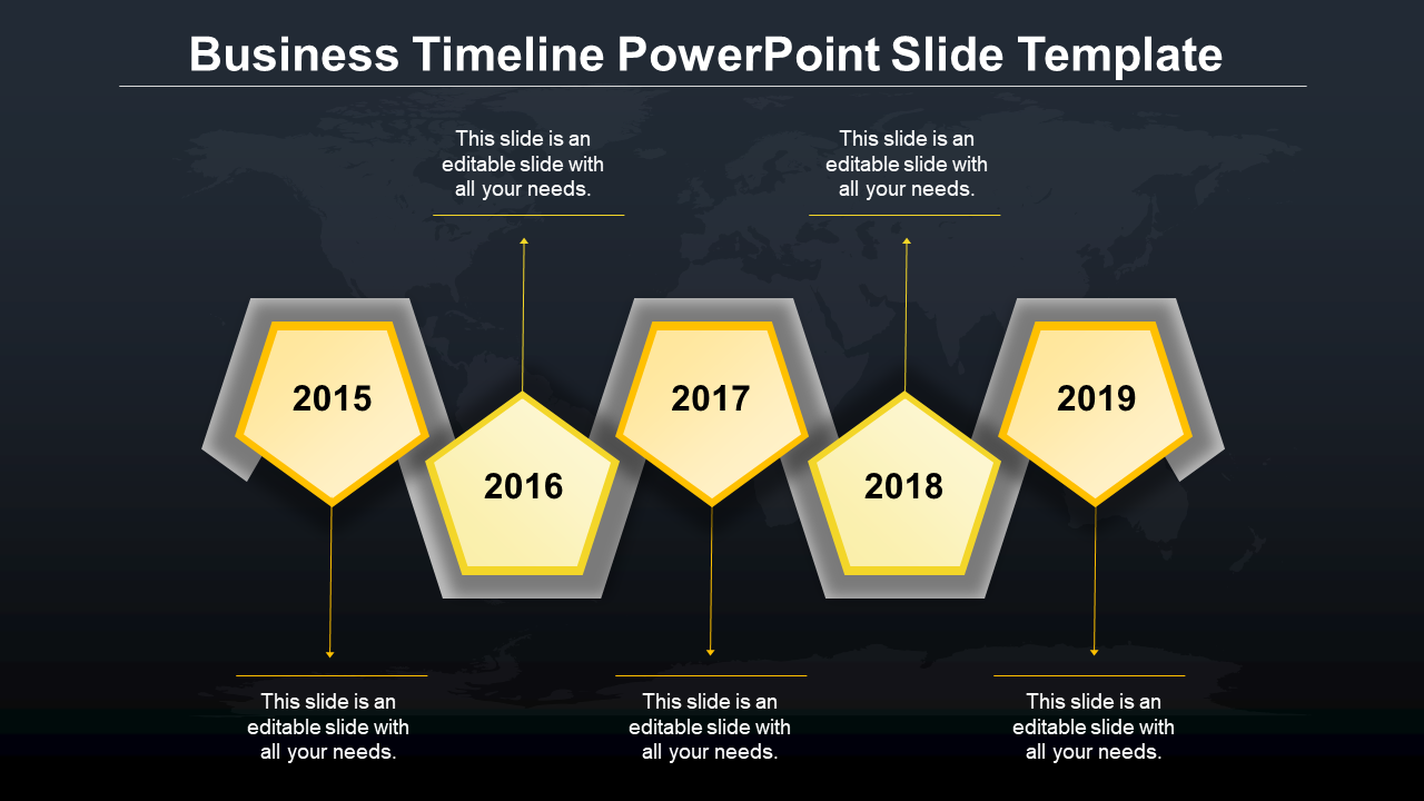 timeline powerpoint slide template-yellow-5
